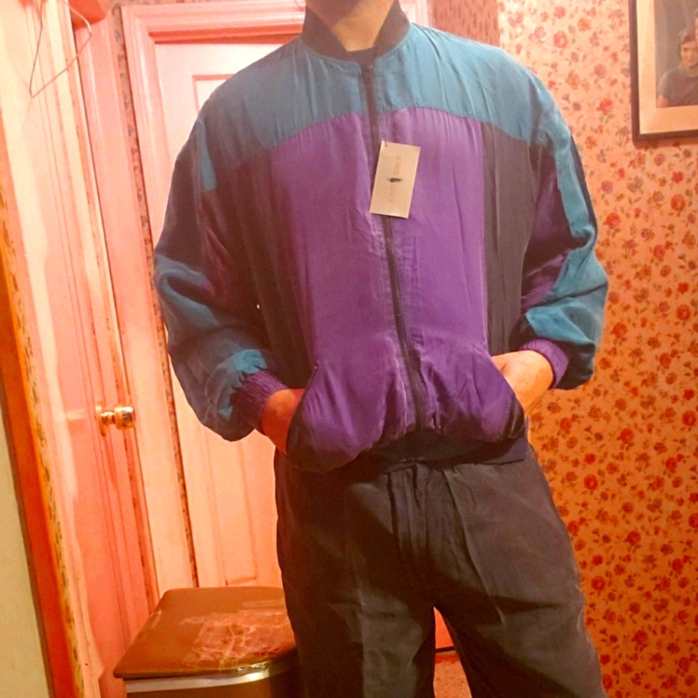 Vintage Robert Stock tracksuit top.